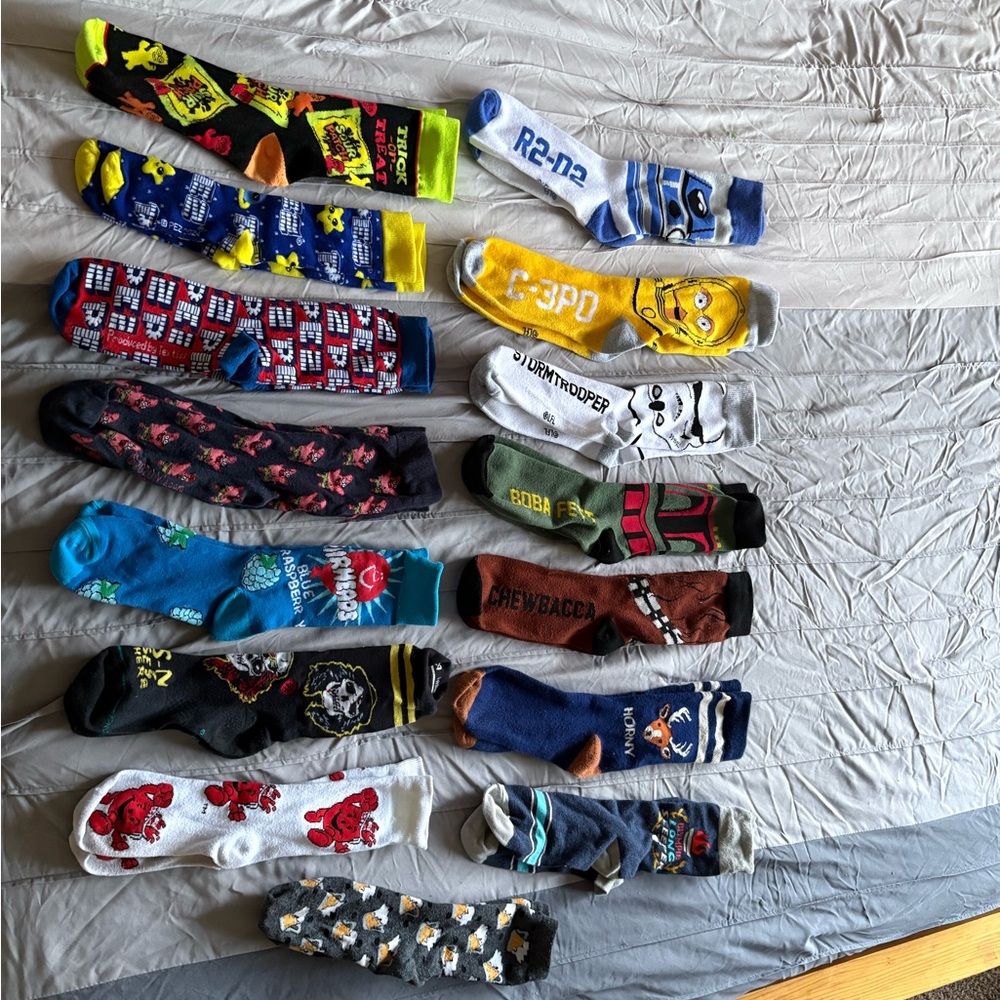 Star Wars Patterned Crew Socks - Assorted Colors